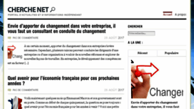 What Cherchenet.fr website looked like in 2017 (6 years ago)