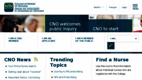 What Cno.org website looked like in 2017 (6 years ago)