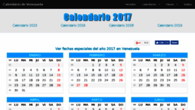 What Calendariovenezuela.com website looked like in 2017 (6 years ago)