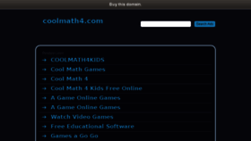 What Coolmath4.com website looked like in 2017 (6 years ago)