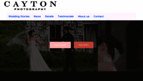 What Caytonphotography.com website looked like in 2017 (6 years ago)