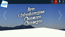 What Chiemgau-tourismus.de website looked like in 2017 (6 years ago)