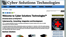 What Cybersolutionstek.com website looked like in 2017 (6 years ago)