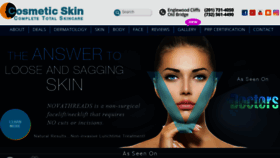 What Cosmeticskin.com website looked like in 2017 (6 years ago)
