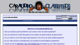What Caraudioclassifieds.org website looked like in 2017 (6 years ago)