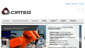What Ciateq.edu.mx website looked like in 2017 (6 years ago)