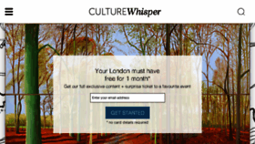 What Culturewhisper.com website looked like in 2017 (6 years ago)