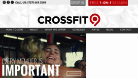 What Crossfit9.com website looked like in 2017 (6 years ago)