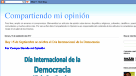 What Compartiendomiopinion.com website looked like in 2017 (6 years ago)