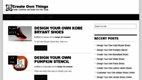 What Createownthings.com website looked like in 2017 (6 years ago)
