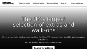 What Castingcollective.co.uk website looked like in 2017 (6 years ago)