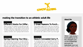 What Consolefootball.com website looked like in 2017 (6 years ago)