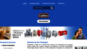 What Calibre-power.com website looked like in 2017 (6 years ago)