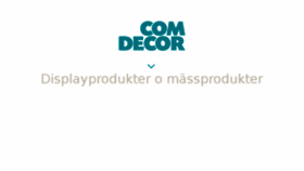 What Comdecor.se website looked like in 2017 (8 years ago)
