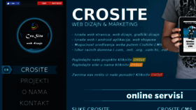 What Crosite.com website looked like in 2017 (6 years ago)