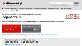 What Cojapacze.pl website looked like in 2017 (6 years ago)
