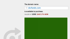 What Cbcfunds.com website looked like in 2017 (6 years ago)