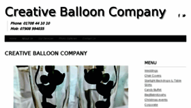 What Creativeballoons.co.uk website looked like in 2017 (6 years ago)