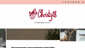 What Christytb.com website looked like in 2017 (6 years ago)