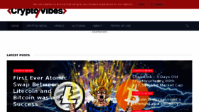 What Cryptovibes.com website looked like in 2017 (6 years ago)