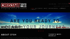 What Crossfitsouthhills.com website looked like in 2017 (6 years ago)