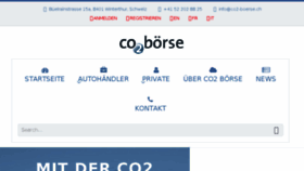 What Co2-boerse.ch website looked like in 2017 (6 years ago)