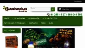 What Cosechando.es website looked like in 2017 (6 years ago)