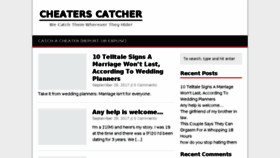 What Cheaterscatcher.com website looked like in 2017 (6 years ago)
