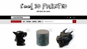 What Cool3dprinted.com website looked like in 2017 (6 years ago)