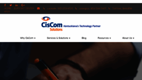 What Ciscom.com website looked like in 2017 (6 years ago)