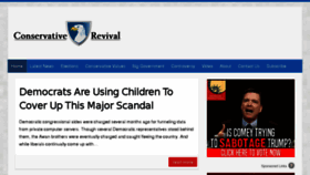 What Conservativerevival.com website looked like in 2017 (6 years ago)