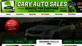 What Caryautosale.com website looked like in 2017 (6 years ago)