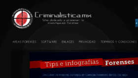 What Criminalistica.com.mx website looked like in 2017 (6 years ago)