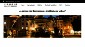 What Cidadedeoportunidades.cm-lisboa.pt website looked like in 2017 (6 years ago)