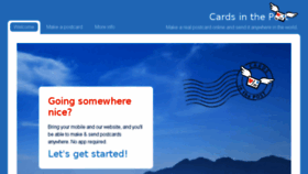 What Cardsinthepost.com website looked like in 2017 (6 years ago)