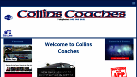 What Collinscoaches.ie website looked like in 2017 (6 years ago)