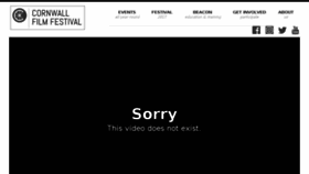 What Cornwallfilmfestival.com website looked like in 2017 (6 years ago)