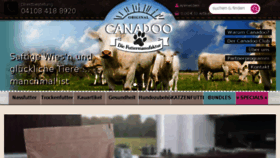 What Canadoo.de website looked like in 2017 (6 years ago)