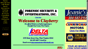 What Clayberry.org website looked like in 2017 (6 years ago)