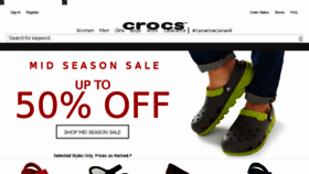 What Crocs.com.au website looked like in 2017 (6 years ago)