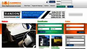 What Carretaonline.com.br website looked like in 2017 (6 years ago)