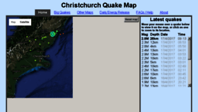 What Christchurchquakemap.co.nz website looked like in 2017 (6 years ago)