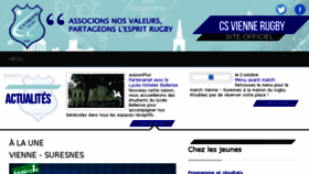 What Csvienne-rugby.com website looked like in 2017 (6 years ago)
