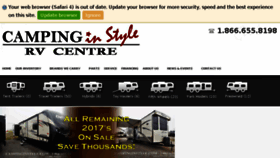 What Campinginstyle.com website looked like in 2017 (6 years ago)
