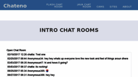 What Chateno.com website looked like in 2017 (6 years ago)