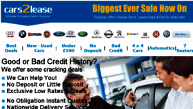 What Cars2lease.co.uk website looked like in 2017 (6 years ago)