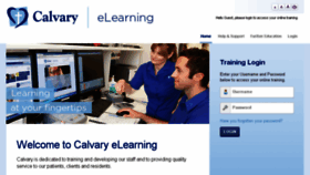 What Calvary.e3learning.com.au website looked like in 2017 (6 years ago)