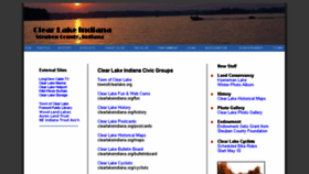What Clearlakeindiana.org website looked like in 2017 (6 years ago)