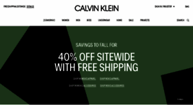 What Calvinklein.com website looked like in 2017 (6 years ago)