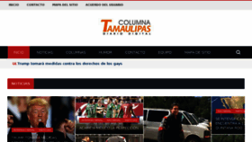 What Columnatamaulipas.com website looked like in 2017 (6 years ago)